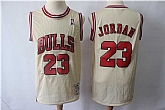 Bulls 23 Michael Jordan Cream Hardwood Classics Stitched NBA Jersey,baseball caps,new era cap wholesale,wholesale hats